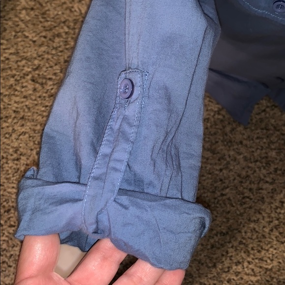 Blue button up small - Picture 2 of 4